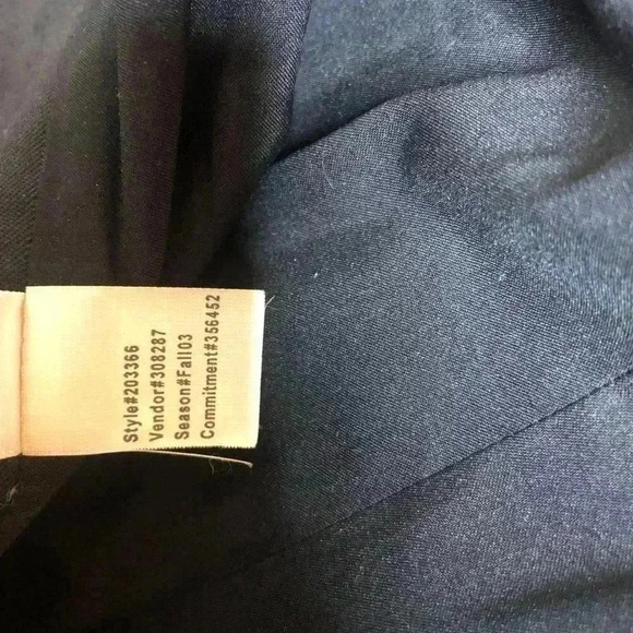 Banana Republic Black Straight Wide Leg Cuffed 6 - Picture 8 of 9